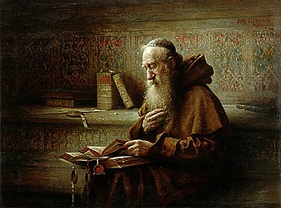 Richard Linderum - Reading monk