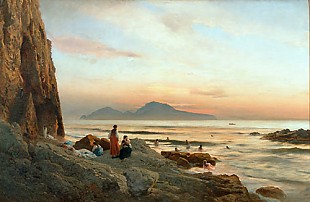 Albert Flamm - Subject at the coast of Sorrent
