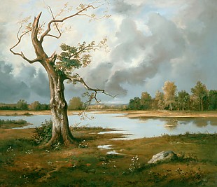 Leon Richet - Landscape in late-sommer