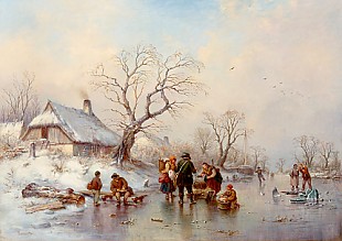 Adolf Sukkert - Landscape in winter