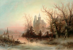 Otto Bredow - Snowy landscape