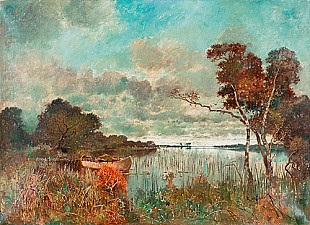 Karl Heffner - Evening mood at a lake