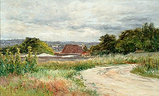 Edmond Marie Petitjean - Landscape in Lothringen