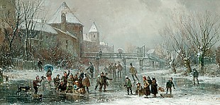 Adolf Stademann - Winter Landscape