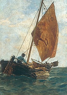 Ludwig Dill - Sailing fisherman