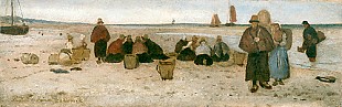 Rudolf Hirth du Frenes - Crabs fisherman at the beach