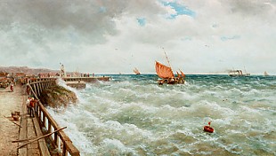 Julius Karl Rose,pseudonym Georg Careé - Fisher boats near Catania