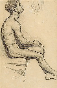 Paul Cézanne - Nude study of an african man
