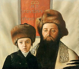Isidor Kaufmann - Rabbi and lad