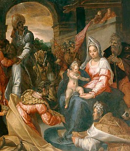 Pieter Isaacsz - The adoration of the three Magi