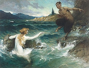 Ferdinand Leeke - Temptation of the mermaid