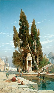 Hermann David Salomon Corrodi - The holy spring in Jerusalem