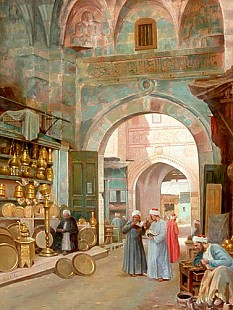 Filippo Bartolini - Oriental scene in a bazar