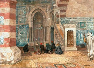 Georg Macco - Hour of prayer in Cairo