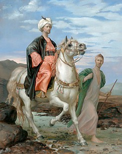 Alfred Dedreux - Oriental prince riding