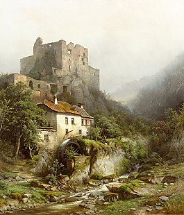 Joseph Jansen - Sunny day at the valley (Castle ruin Balduinstein)