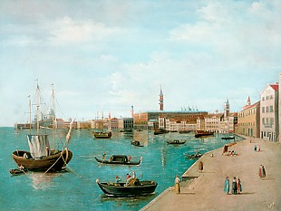 Monogrammist A M - View of Venice