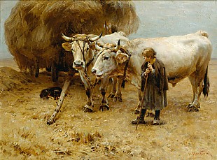 Emil Hermann Hartwich - Forking hay in Tyrol