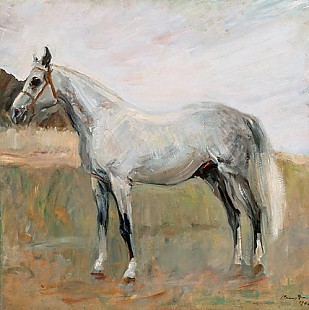 Max Slevogt - White horse standing