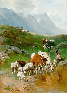 Christian Mali - Meadow at a hillside