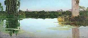 Enrique Serra y Auque - Sunset at pontinic swamp