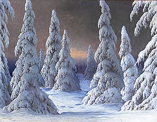 Karl Hauptmann - Winter forest
