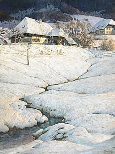 Karl Hauptmann - Winter landscape