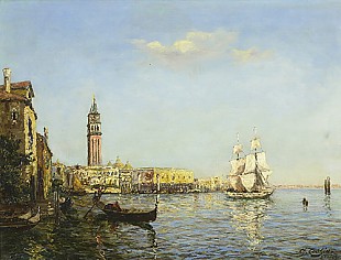 Charles Cousin - View of Campanile