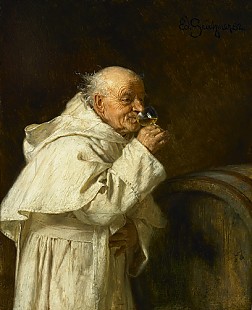 Eduard Grützner - The cellarer