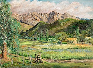 Alexander Friedrich Werner - Southern French landscape