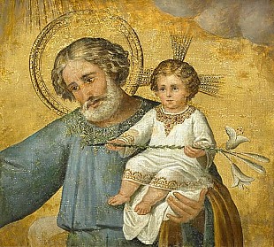 Italienischer Maler - Joseph of Nazareth with Jesus