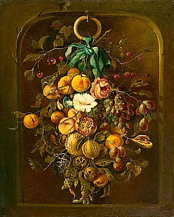 Anonymer Stillebenmaler - Still life with fruits