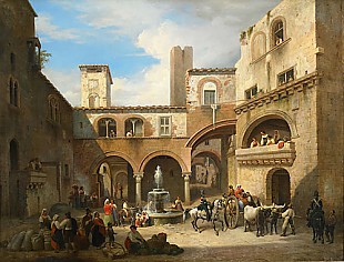 Ludwig Vogel - Roman street scene
