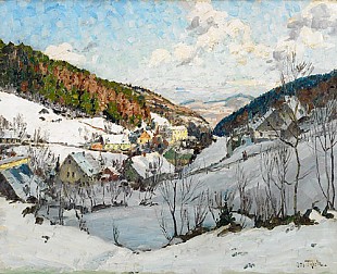 Otto Thiele - Winter morning in Agnetendorf  Originaltitle