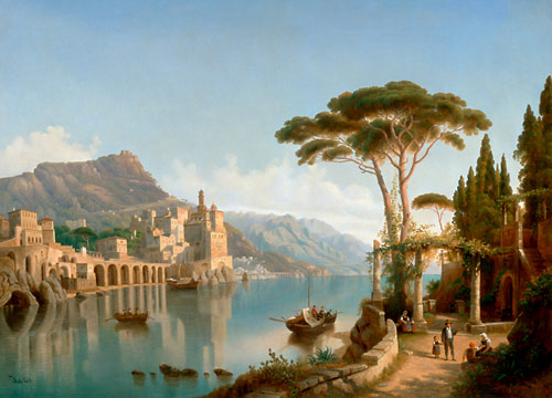 Heinrich Jaeckel - Italian landscape