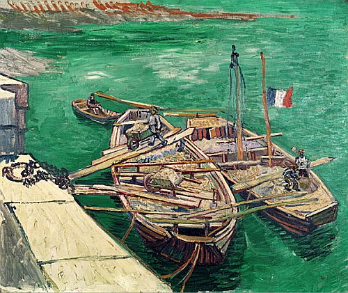 Vincent van Gogh - Landing Stage with Boats