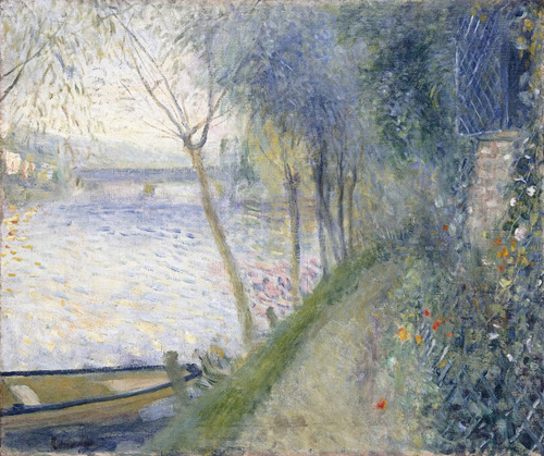 Pierre-Auguste Renoir - Landscape at the Edge of the Seine with the Pont d'Argenteuil