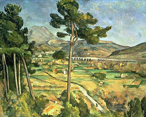 Paul Cézanne - Landscape with viaduct: Montagne Sainte-Victoire