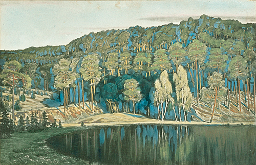 Walter Leistikow - Märkische forest landscape with lake