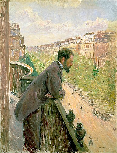 Gustav Caillebotte - Man on a Balcony