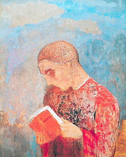Odilon Redon - Monk Reading