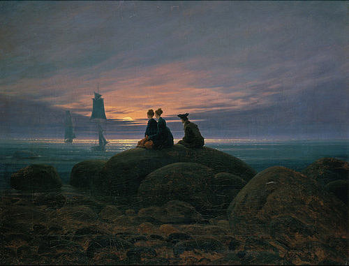 Caspar David Friedrich - Moonrise at the sea