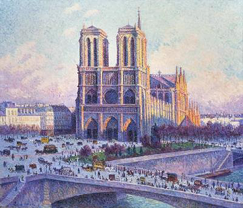 Maximilien Luce - " Notre Dame, Paris, View from the Quai Saint-Michel"