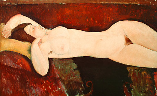 Amadeo Modigliani - Nude of sleeping women (Le Grand nu)