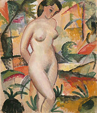 August Macke - Nude, standing