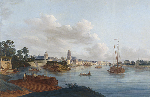 Anton Radl - Panorama-View of Frankfurt a.M. at 1812