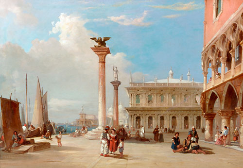 Edward Pritchett - Piazetta in Venice 