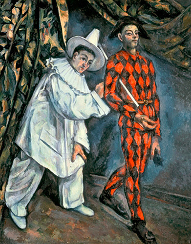 Paul Cézanne - Pierrot and Harlekin (Mardi Gras)