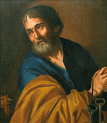 Italienischer Meister - Portrait of St. Petrus
