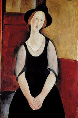 Amadeo Modigliani - Portrait of Thora Klinchlowstrom